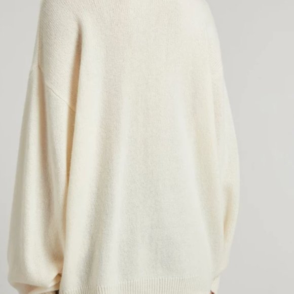 TOTEME Off-White Knit Monogram Sweater Size XS - Picture 11 of 11